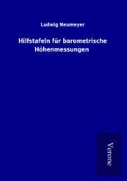 Cover von Hilfstafeln für barometrische Höhenmessungen