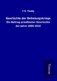 Cover von Geschichte der Befreiungskriege