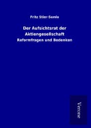 Cover von Der Aufsichtsrat der Aktiengesellschaft