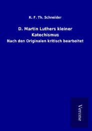 Cover von D. Martin Luthers kleiner Katechismus