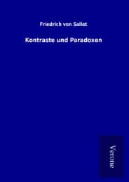 Cover von Kontraste und Paradoxen