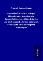 Cover von Slavische Volksforschungen