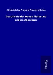 Cover von Geschichte der Donna Maria und andere Abenteuer