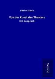 Cover von Von der Kunst des Theaters