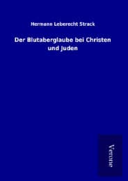 Cover von Der Blutaberglaube bei Christen und Juden
