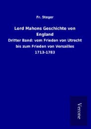 Cover von Lord Mahons Geschichte von England
