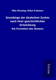 Cover von Grundzüge der deutschen Syntax nach ihrer geschichtlichen Entwicklung