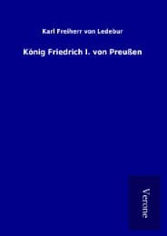 Cover von König Friedrich I. von Preußen