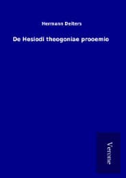 Cover von De Hesiodi theogoniae prooemio