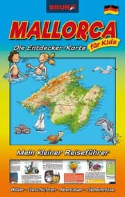 Cover von BRUNO Mallorca Landkarte und Reiseführer für Kinder: Die Entdecker-Karte für Kids