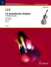Cover von 12 melodische Etüden