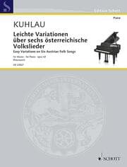 Cover von Leichte Variationen über sechs österreichische Volkslieder