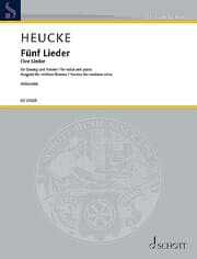 Cover von Fünf Lieder op. 99 - mittlere Stimme und Klavier