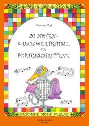 Cover von 20 Noten-Kreuzworträtsel für Fortgeschrittene