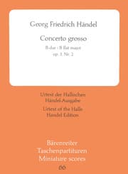 Cover von Concerto grosso B-Dur op. 3/2 HWV 313