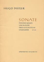 Cover von Sonate für zwei Geigen und Klavier op. 15a