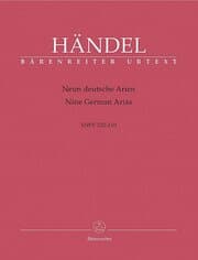 Cover von Neun deutsche Arien