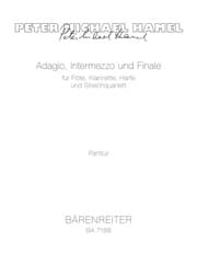 Cover von Adagio, Intermezzo und Finale für Flöte, Klarinette, Harfe und Streichquartett