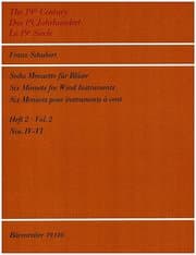 Cover von Sechs Menuette für Bläser D 2D Heft 2