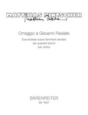 Cover von Omaggio a Giovanni Paisiello für Violine solo