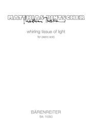 Cover von whirling tissue of light for piano solo
