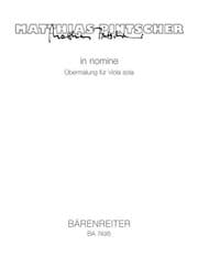 Cover von in nomine