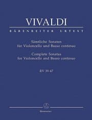 Cover von Sämtliche Sonaten für Violoncello und Basso continuo RV 39-47