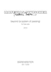 Cover von beyond (a system of passing) for flute solo