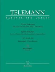 Cover von Neun Sonaten TWV 40:141-149 für zwei Traversflöten ohne Bass