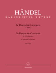 Cover von Te Deum für Cannons B-Dur HWV 281 - Partitur