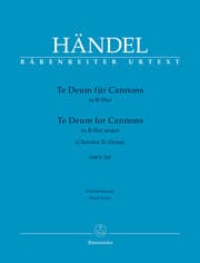 Cover von Te Deum für Cannons B-Dur HWV 281 - Klavierauszug