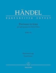 Cover von Parnasso in festa per gli sponsali di Teti e Peleo HWV 73