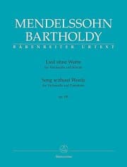 Cover von Lied ohne Worte für Violoncello und Klavier op. 109