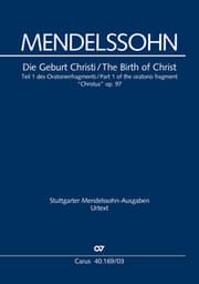 Cover von Die Geburt Christi (Klavierauszug)