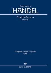 Cover von Brockes-Passion. 'Der für die Sünde der Welt gemarterte und sterbende Jesu' (Klavierauszug)