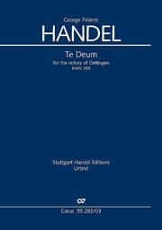 Cover von Te Deum for the Victory of Dettingen (Klavierauszug)