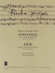 Cover von Sinfonia aus der Kantate BWV 209