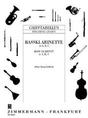 Cover von Grifftabelle für Bassklarinette in A, B,C
