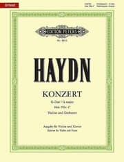 Cover von Konzert für Violine und Orchester G-Dur Hob. VIIa: 4