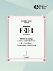 Cover von Ernste Gesänge für Bariton und Streichorchester