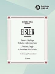 Cover von Ernste Gesänge für Bariton und Streichorchester