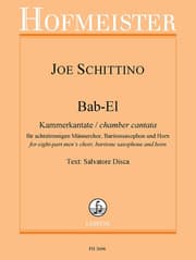 Cover von Kammerkantate für achtstimmigen Männerchor, Baritonsaxophon und Horn