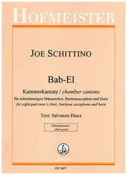Cover von Kammerkantate für achtstimmigen Männerchor, Baritonsaxophon und Horn