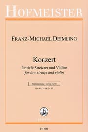 Cover von Konzert für tiefe Streicher und Violine
