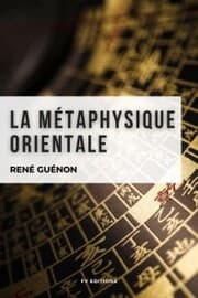 Cover von La métaphysique orientale