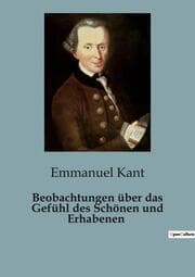 Cover von Beobachtungen über das Gefühl des Schönen und Erhabenen