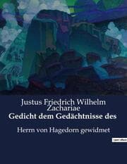Cover von Gedicht dem Gedächtnisse des