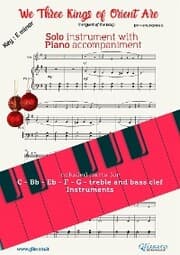 Cover von We Three Kings of Orient Are - Solo with Piano acc. (key Em)