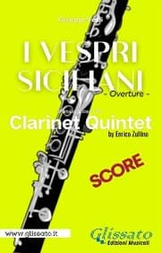Cover von Score of 'I Vespri Siciliani' for Clarinet Quintet