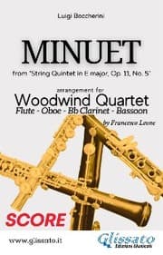 Cover von Minuet - Woodwind Quartet (SCORE)